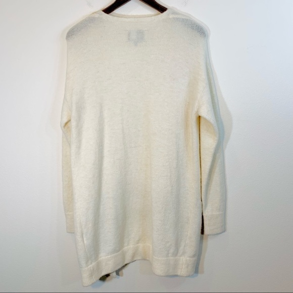 Wilfred Free Aritzia Cream White Wool Cardigan Sweater Sz XS - Picture 5 of 8